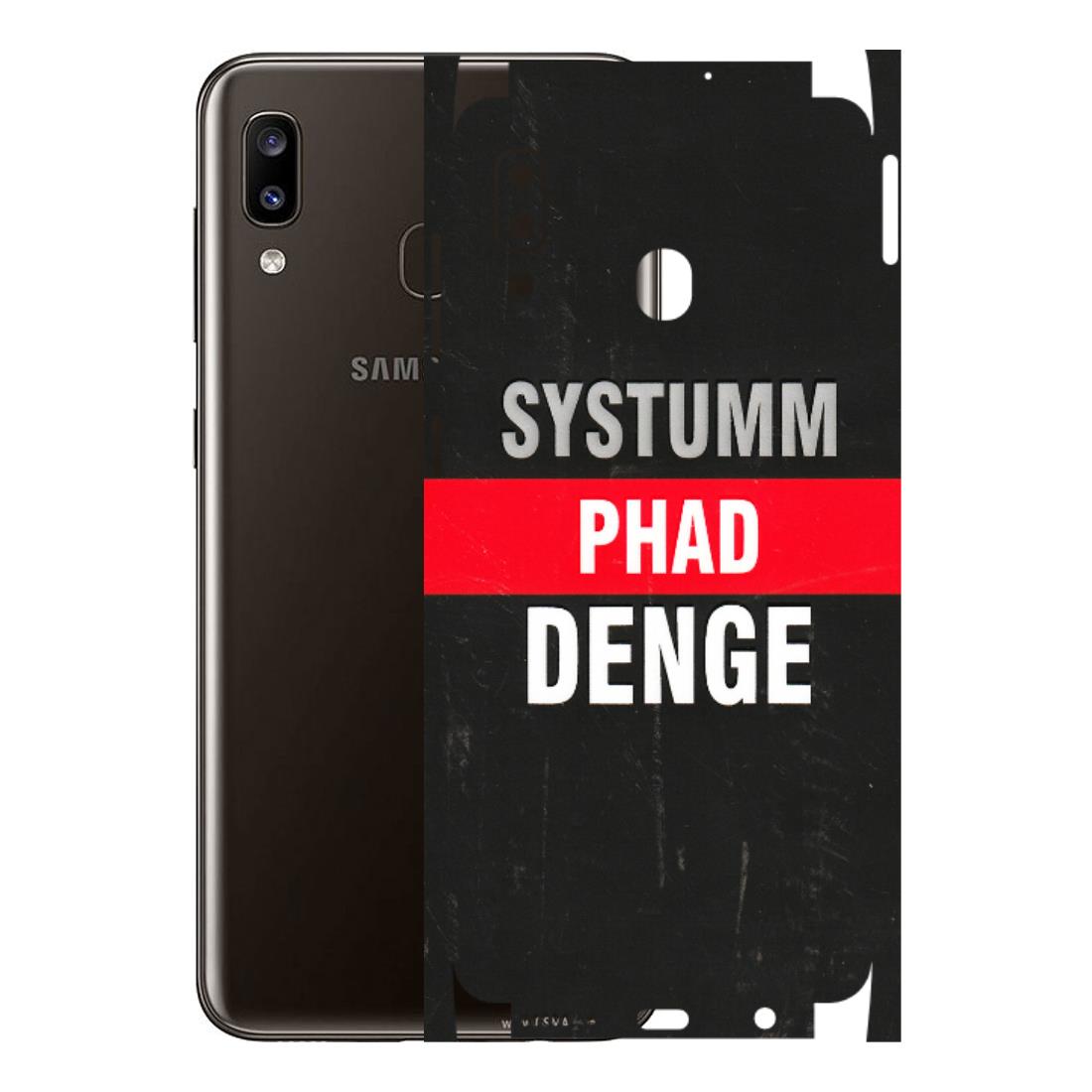 Samsung A/S Series Phone Skins (All Models) - Systumm Phad Denge - 3D Embossed Finish (L-278) Samsung Galaxy A20