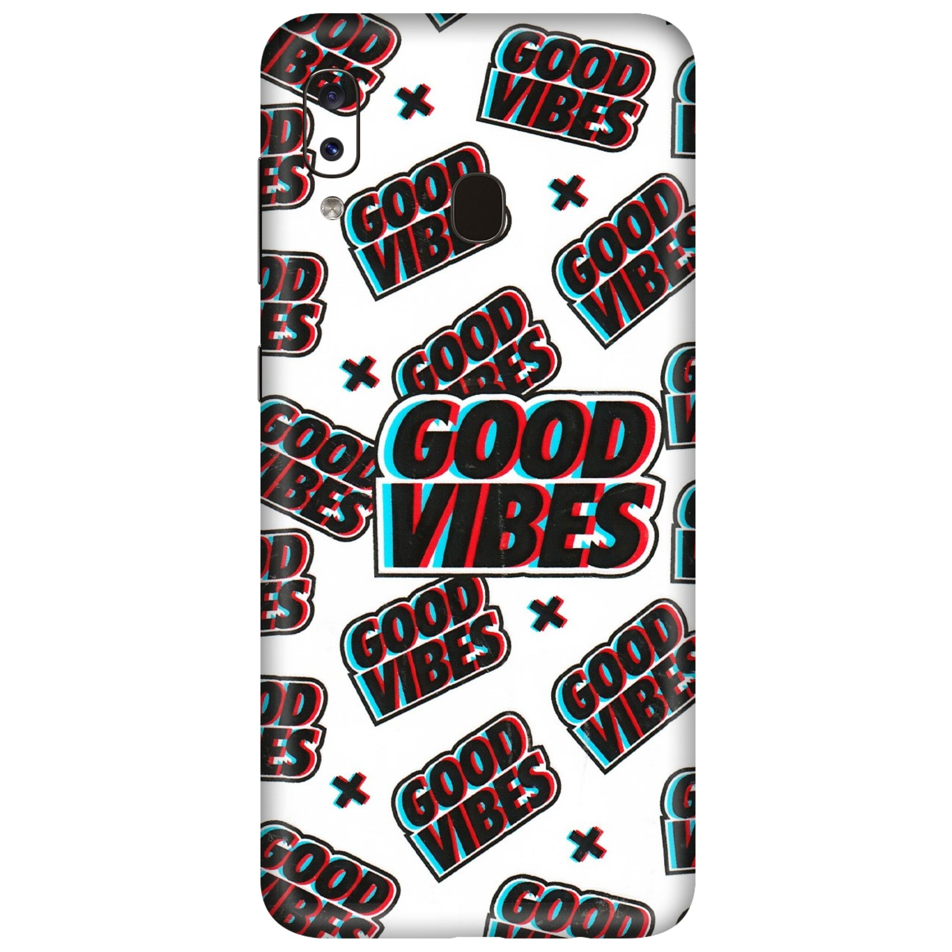 Samsung A/S Series Phone Skins (All Models) - Good Vibes - 3D Embossed Finish (L-282) Samsung Galaxy A20