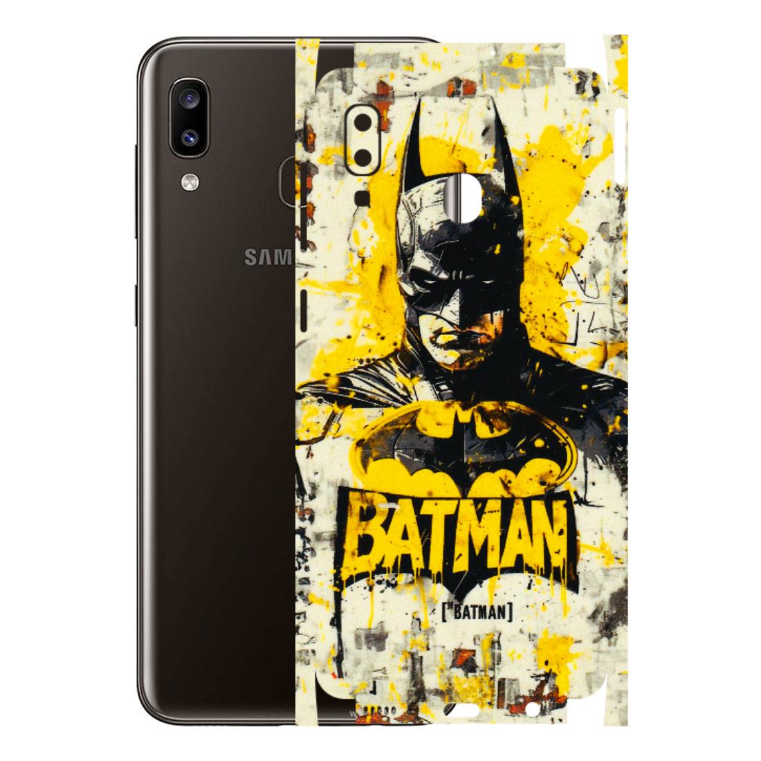 Samsung A/S Series Phone Skins (All Models) - Batman Yellow BT - 3D Embossed Finish (L-304) Samsung Galaxy A20