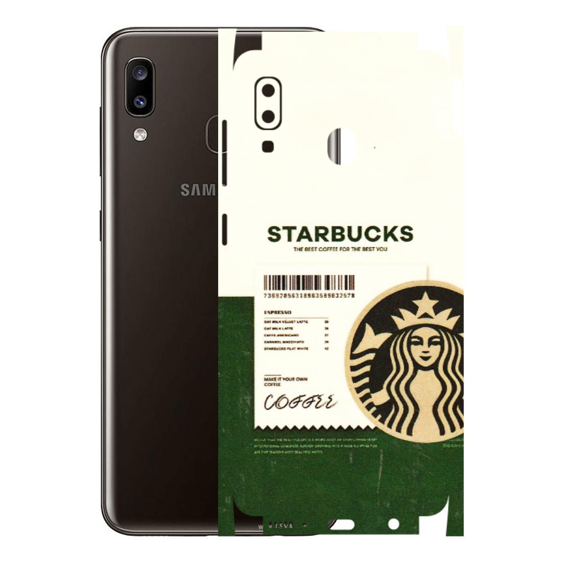 Samsung A/S Series Phone Skins (All Models) - Starbucks Barcode - 3D Embossed Finish (L-308) Samsung Galaxy A20