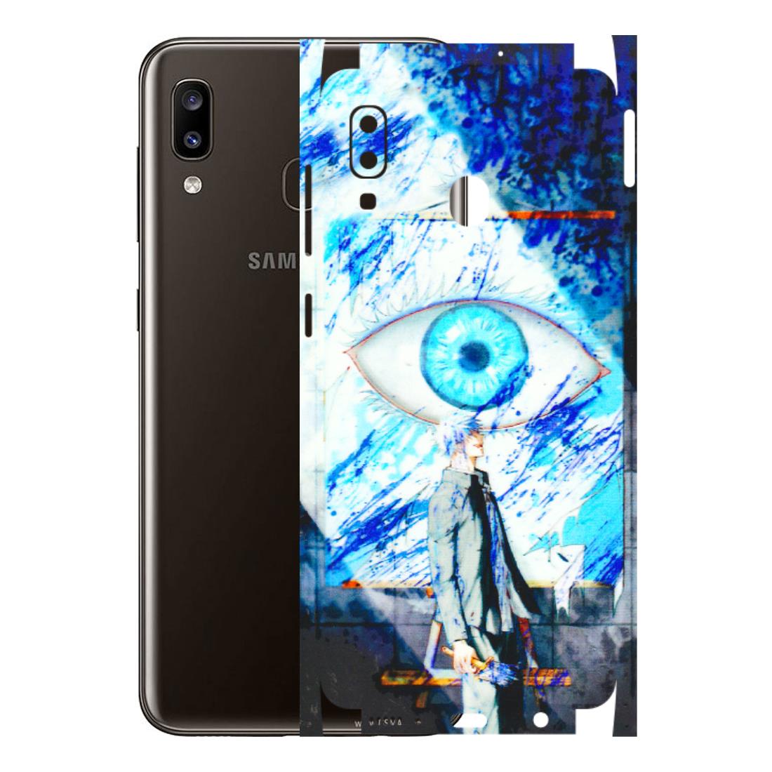 Samsung A/S Series Phone Skins (All Models) - Anime Sea Blue Eye - 3D Embossed Finish (L-318) Samsung Galaxy A20
