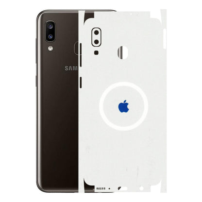 Samsung A/S Series Phone Skins (All Models) - iPhone Magsafe Logo - 3D Embossed Finish (L-320) Samsung Galaxy A20