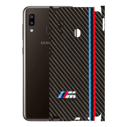Samsung A/S Series Phone Skins (All Models) - BM Carbon Fiber Feels - 3D Embossed Finish (L-38) Samsung Galaxy A20