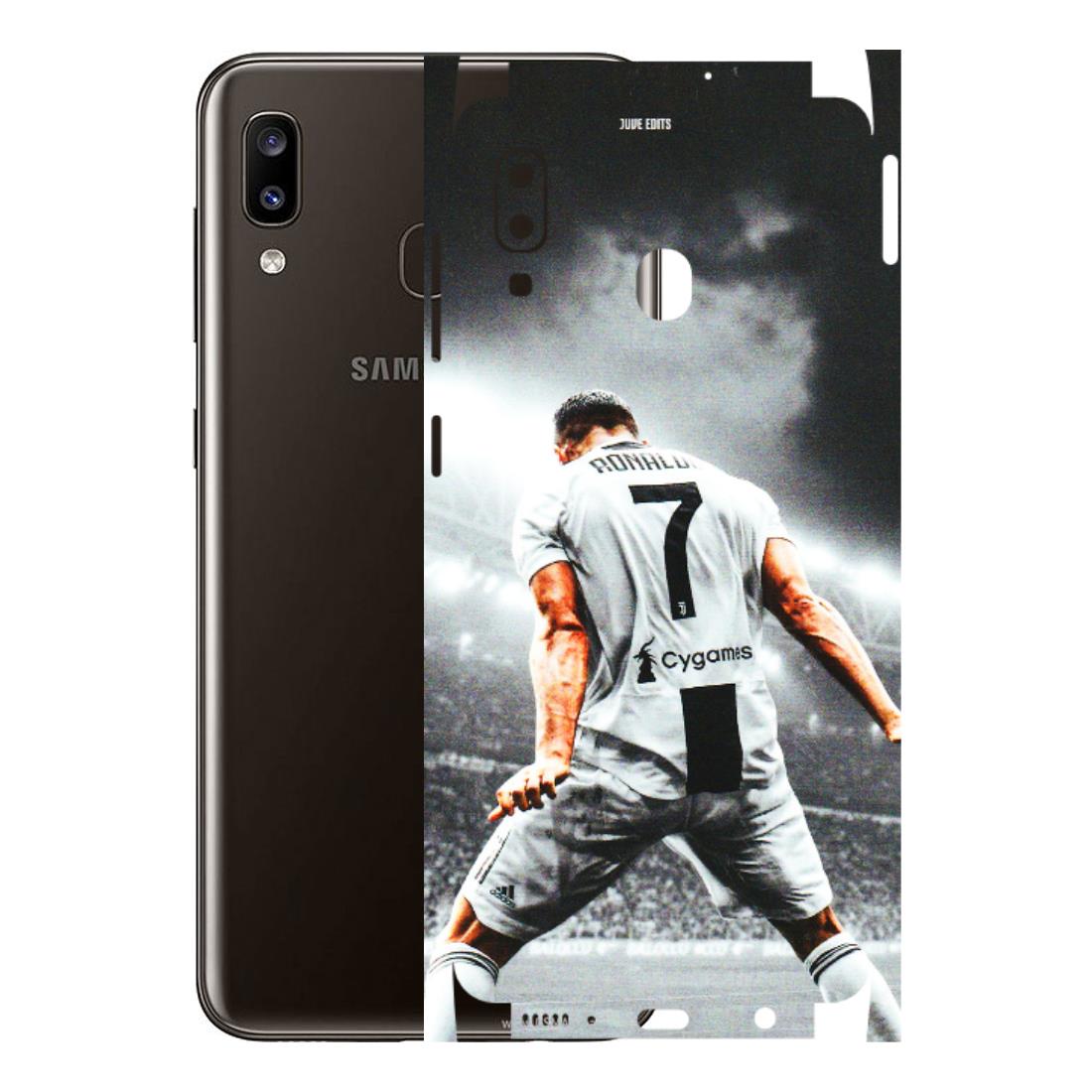 Samsung A/S Series Phone Skins (All Models) - Ronaldo CR7 Crazy - 3D Embossed Finish (L-44) Samsung Galaxy A20