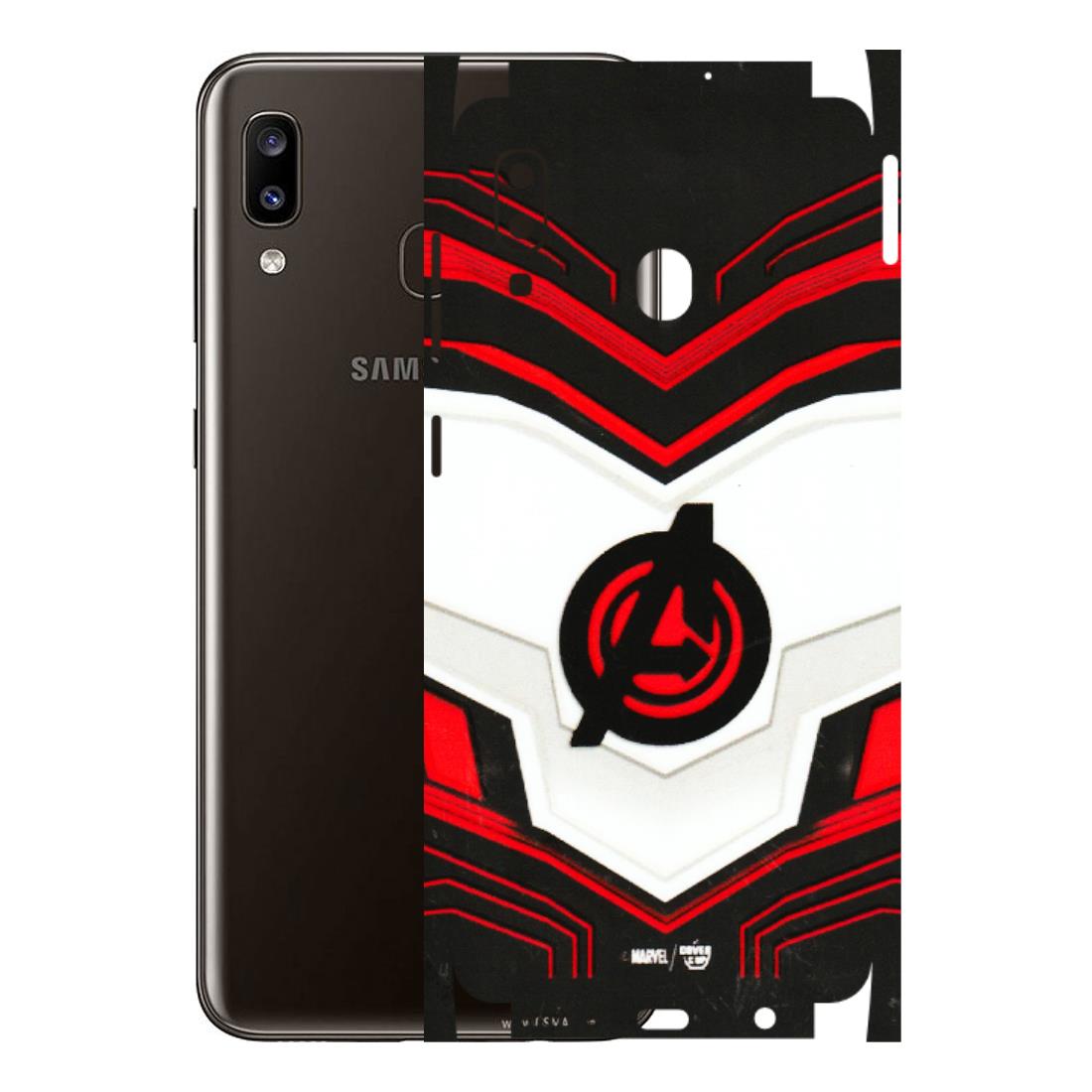 Samsung A/S Series Phone Skins (All Models) - Avengers Logo - 3D Embossed Finish (L-55) Samsung Galaxy A20