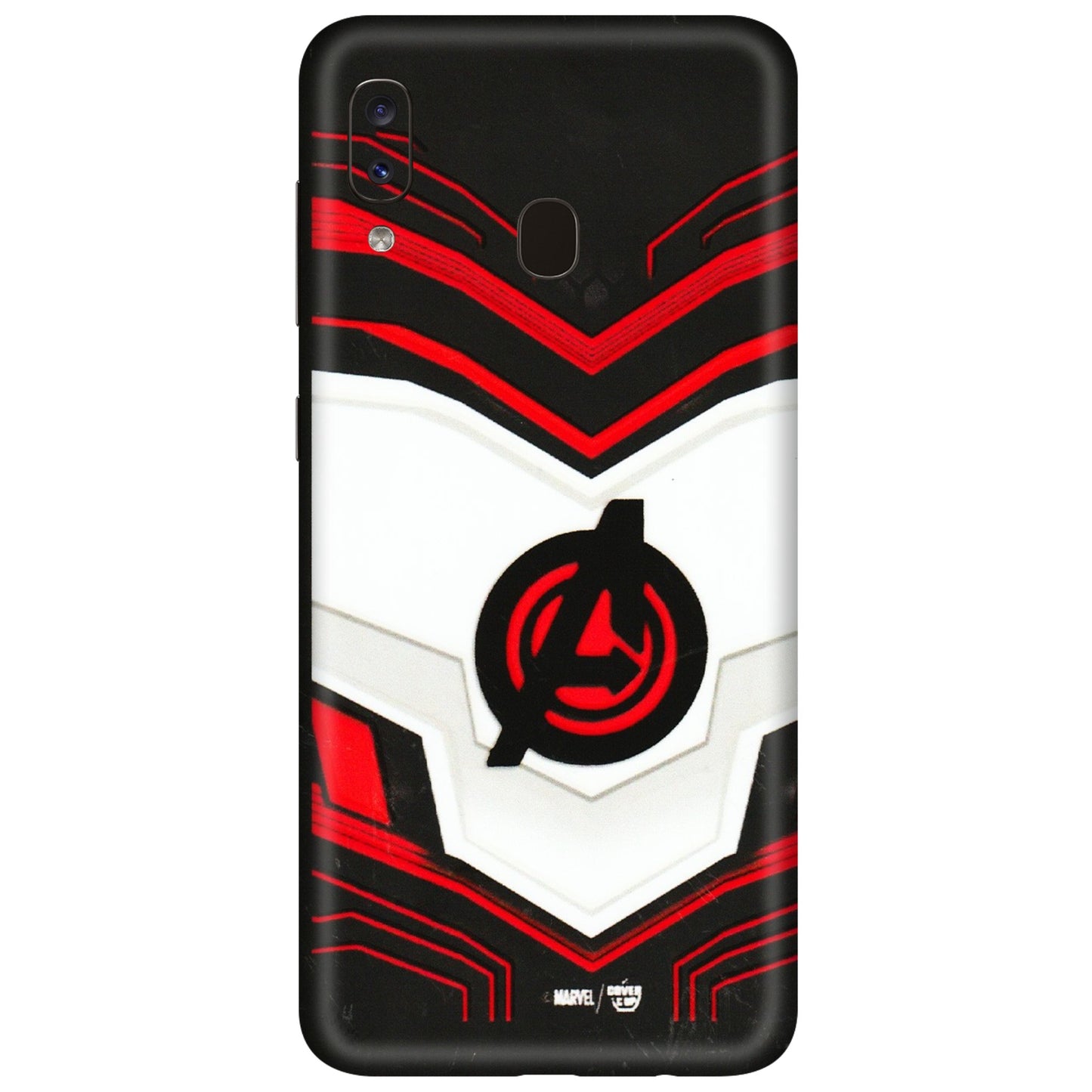 Samsung A/S Series Phone Skins (All Models) - Avengers Logo - 3D Embossed Finish (L-55) Samsung Galaxy A20