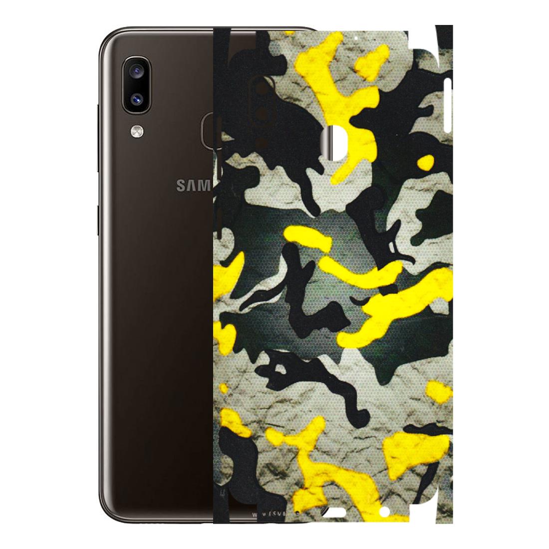 Samsung A/S Series Phone Skins (All Models) - Yellow Camouflage - 3D Embossed Finish (L-61) Samsung Galaxy A20