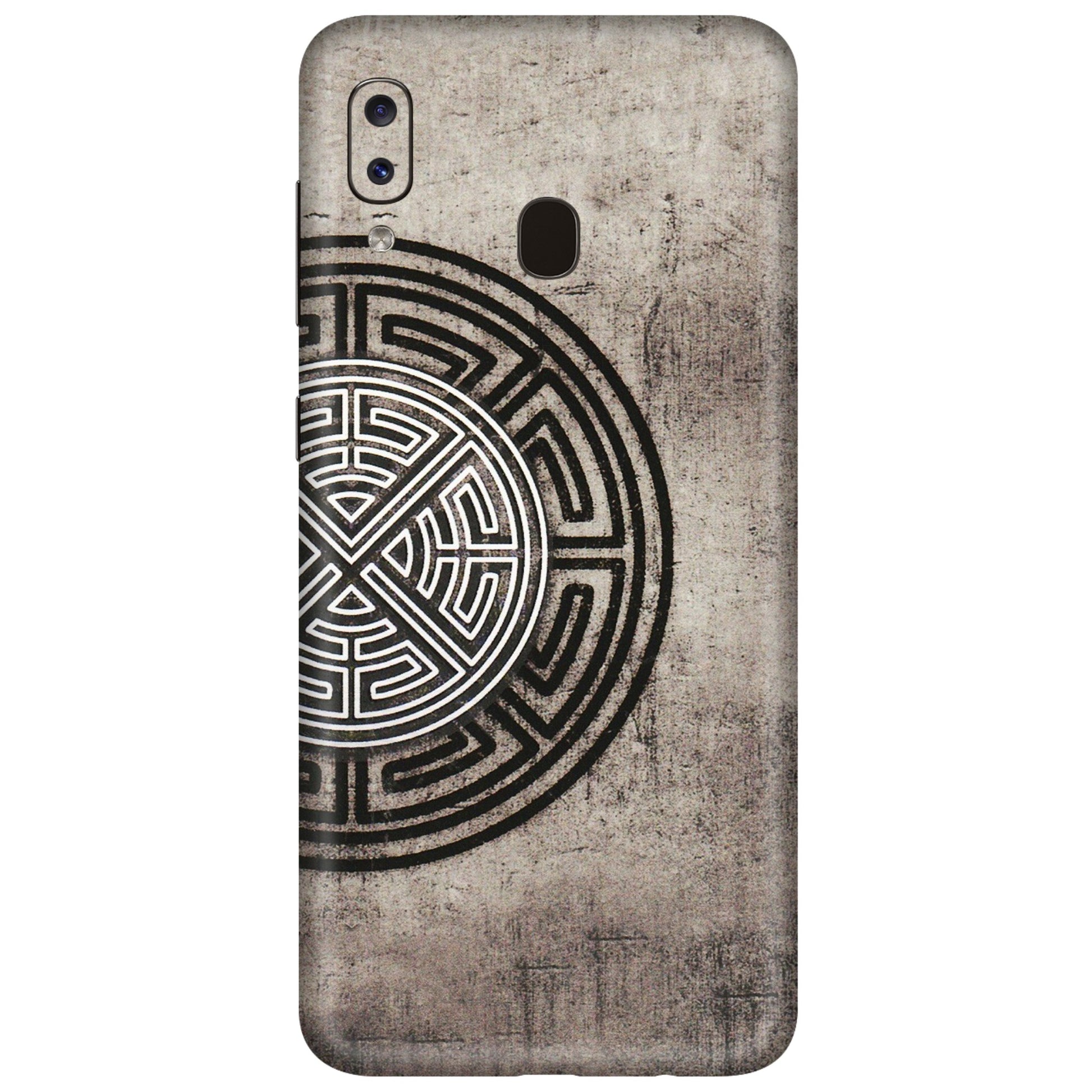 Samsung A/S Series Phone Skins (All Models) - Mysterious Circular Design - 3D Embossed Finish (L-63) Samsung Galaxy A20