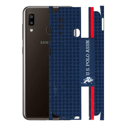 Samsung A/S Series Phone Skins (All Models) - US POLO Designer Brand - 3D Embossed Finish (L-65) Samsung Galaxy A20