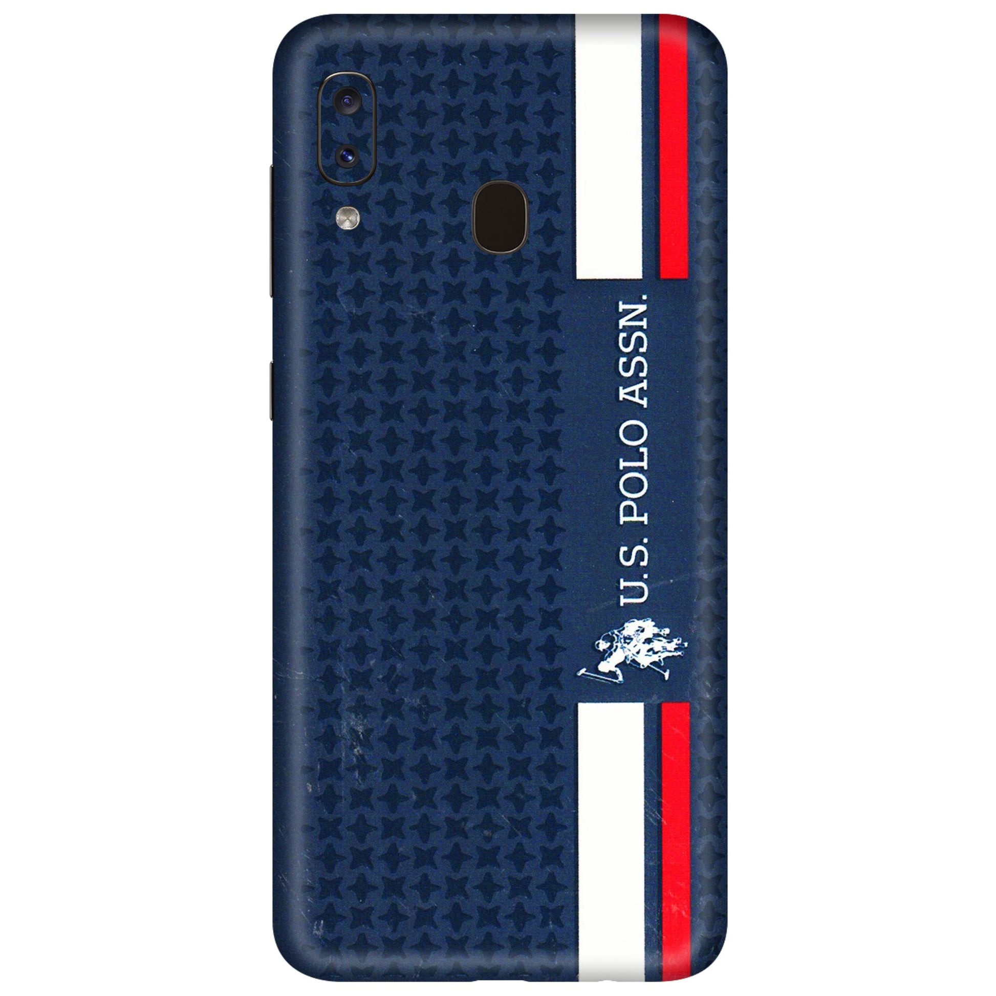 Samsung A/S Series Phone Skins (All Models) - US POLO Designer Brand - 3D Embossed Finish (L-65) Samsung Galaxy A20