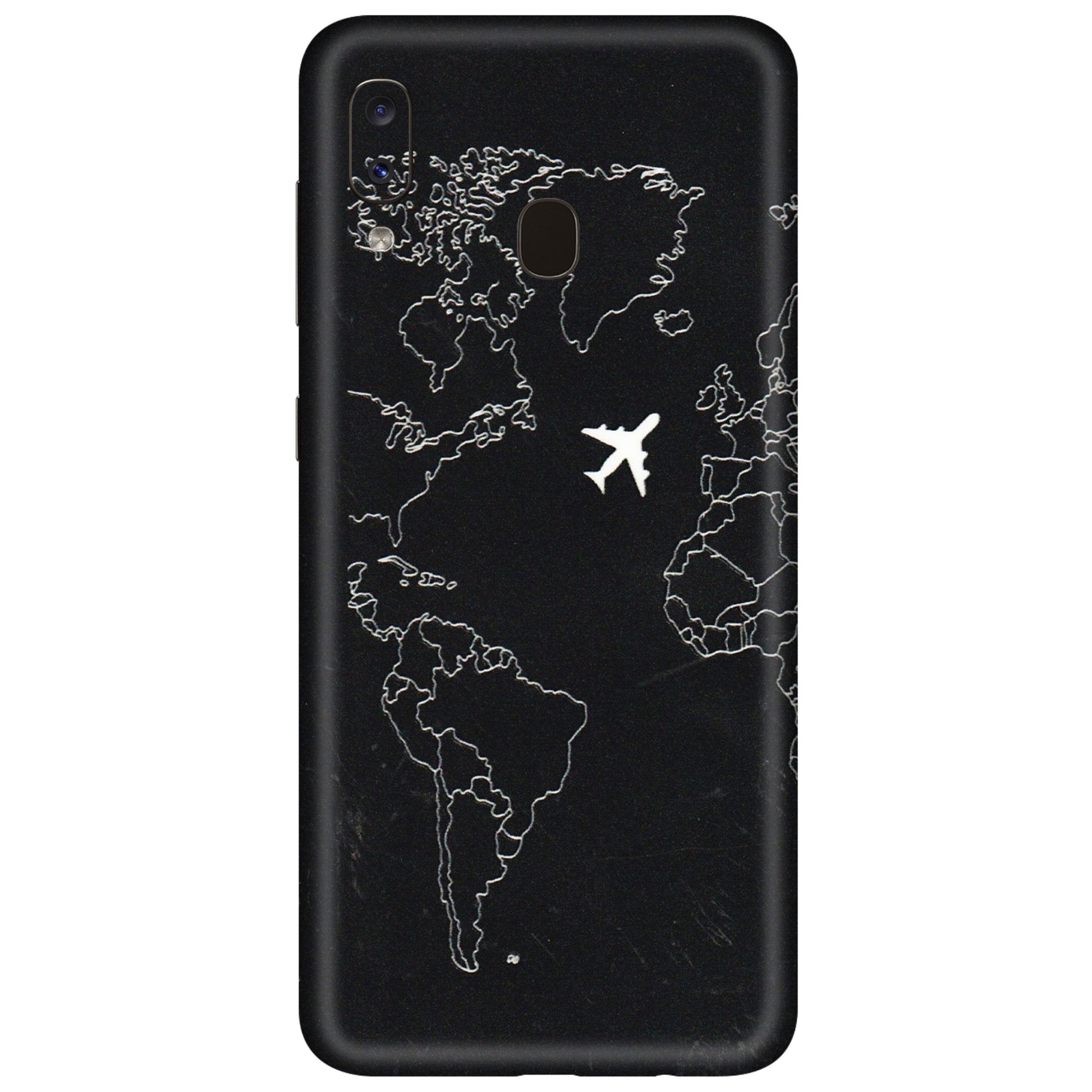 Samsung A/S Series Phone Skins (All Models) - Never Ending Travel - 3D Embossed Finish (L-79) Samsung Galaxy A20