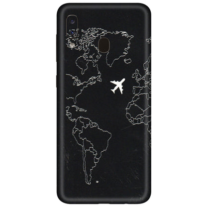 Samsung A/S Series Phone Skins (All Models) - Never Ending Travel - 3D Embossed Finish (L-79) Samsung Galaxy A20