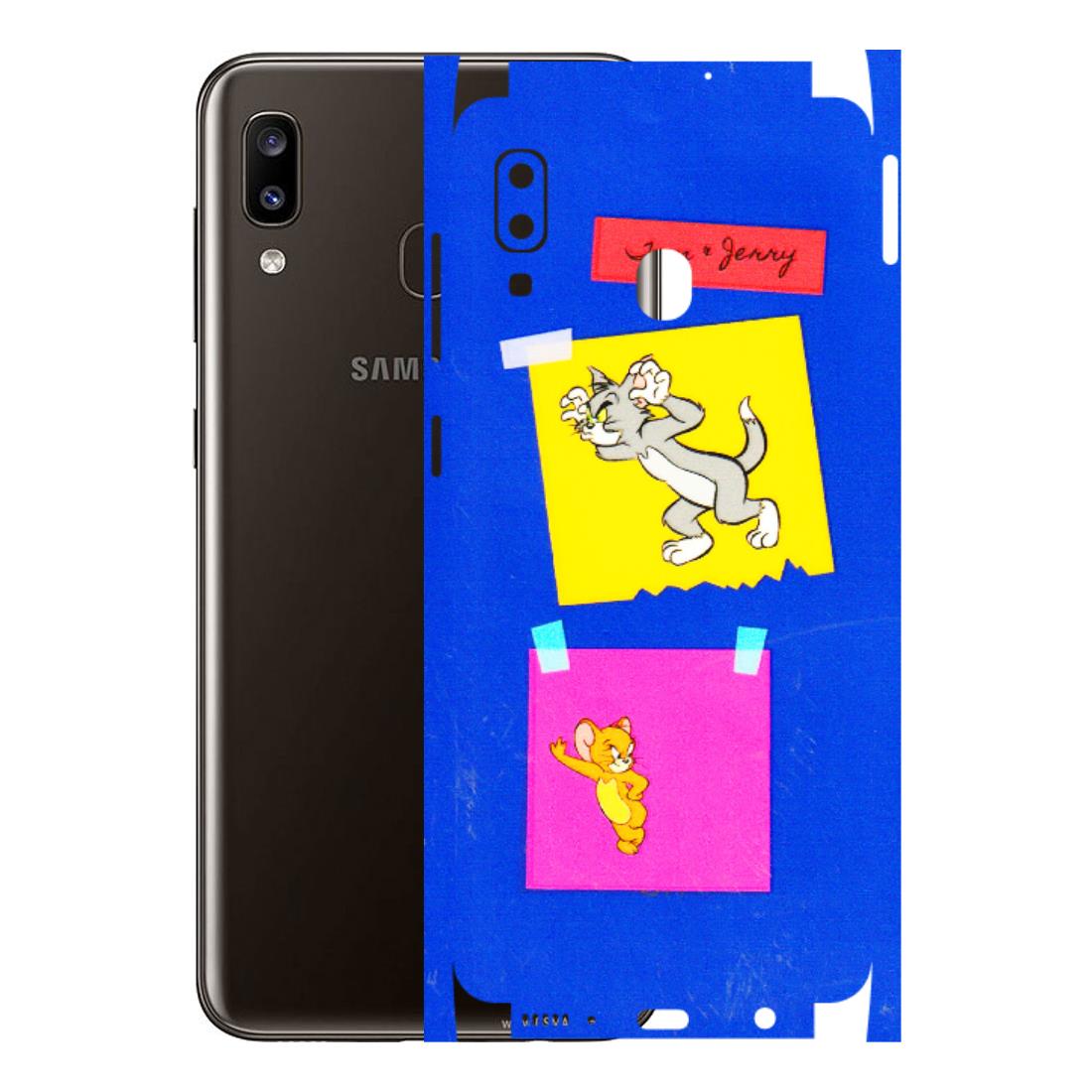 Samsung A/S Series Phone Skins (All Models) - Tom N Jerry Sticky Notes - 3D Embossed Finish (L-88) Samsung Galaxy A20