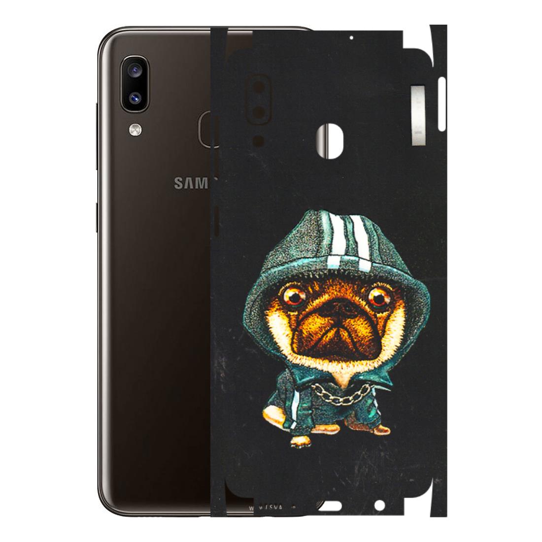Samsung A/S Series Phone Skins (All Models) - Puppy N Hoodie - 3D Embossed Finish (L-90) Samsung Galaxy A20