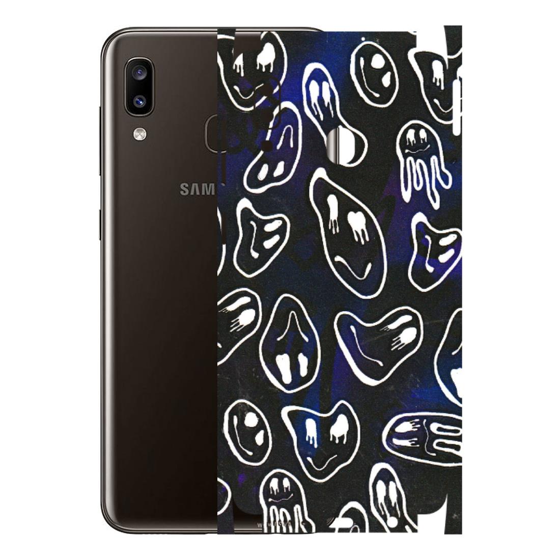 Samsung A/S Series Phone Skins (All Models) - Distorted Smileys - 3D Embossed Finish (L-92) Samsung Galaxy A20
