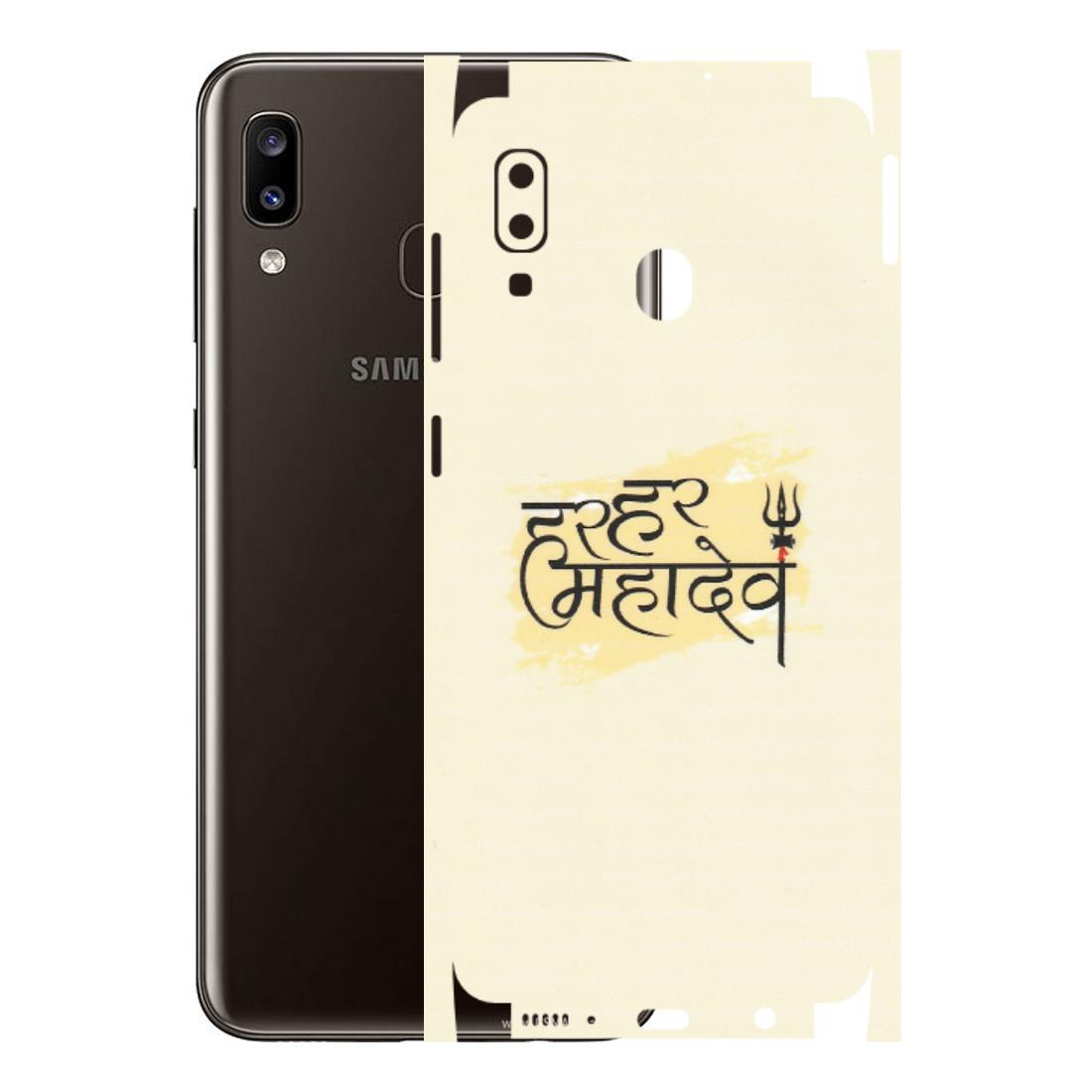 Samsung A/S Series Phone Skins (All Models) - Har Har Mahadev - Matte Finish (M-10) Samsung Galaxy A20