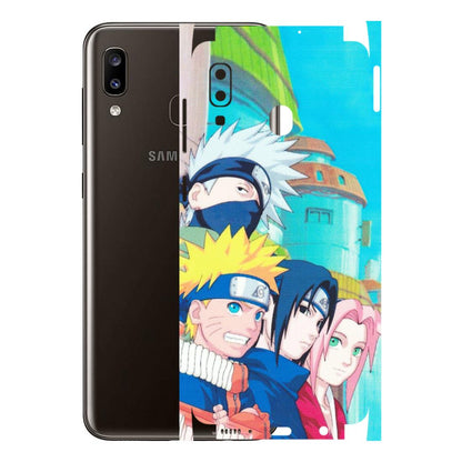 Samsung A/S Series Phone Skins (All Models) - Team Minato And Kakashi - Matte Finish (M-101) Samsung Galaxy A20