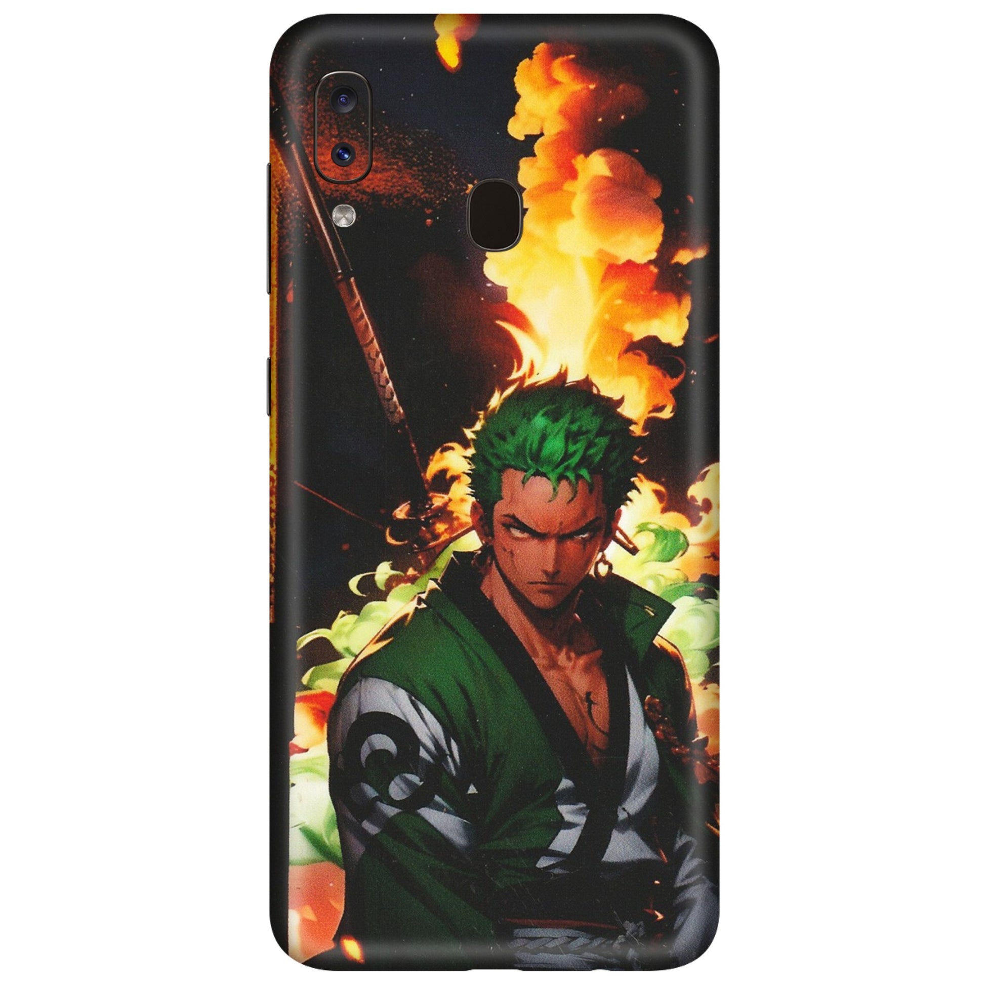 Samsung A/S Series Phone Skins (All Models) - Roronoa Zoro - Matte Finish (M-102) Samsung Galaxy A20