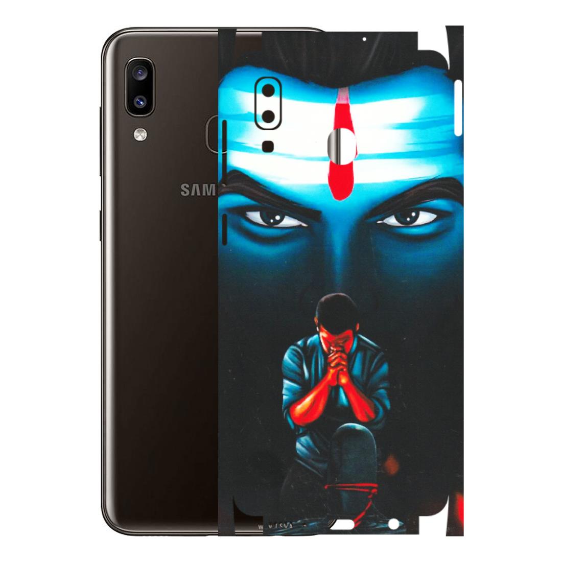 Samsung A/S Series Phone Skins (All Models) - Mahakal Bhakt - Matte Finish (M-112) Samsung Galaxy A20