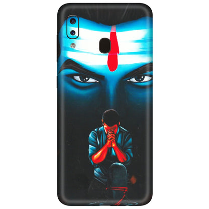 Samsung A/S Series Phone Skins (All Models) - Mahakal Bhakt - Matte Finish (M-112) Samsung Galaxy A20