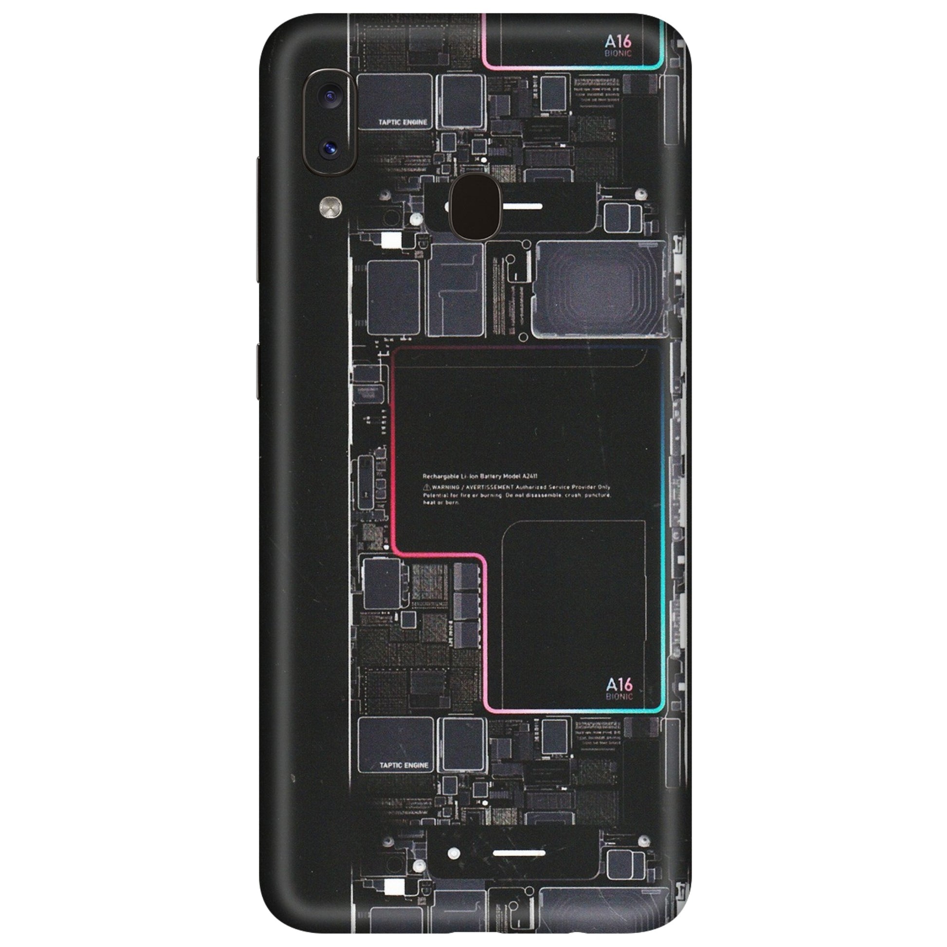 Samsung A/S Series Phone Skins (All Models) - Motherboard Circuit Layout - Matte Finish (M-117) Samsung Galaxy A20