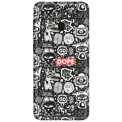 Samsung A/S Series Phone Skins (All Models) - Dope Stay Classy Black Doodles - Matte Finish (M-126) Samsung Galaxy A20