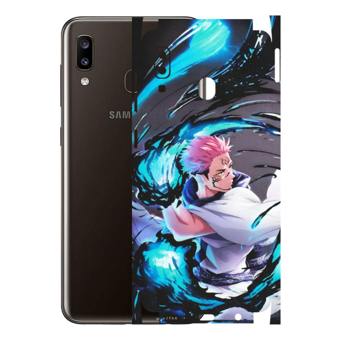 Samsung A/S Series Phone Skins (All Models) - New Jujutsu Kaisen Grey Blue Anime - Matte Finish (M-127) Samsung Galaxy A20
