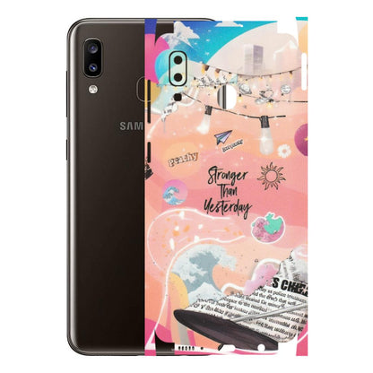 Samsung A/S Series Phone Skins (All Models) - Stronger Then Yesterday - Matte Finish (M-128) Samsung Galaxy A20