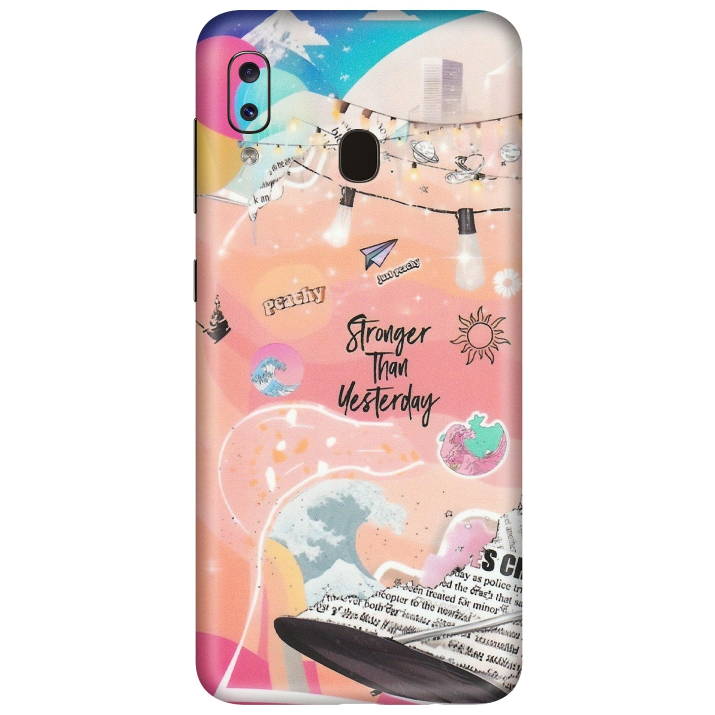 Samsung A/S Series Phone Skins (All Models) - Stronger Then Yesterday - Matte Finish (M-128) Samsung Galaxy A20