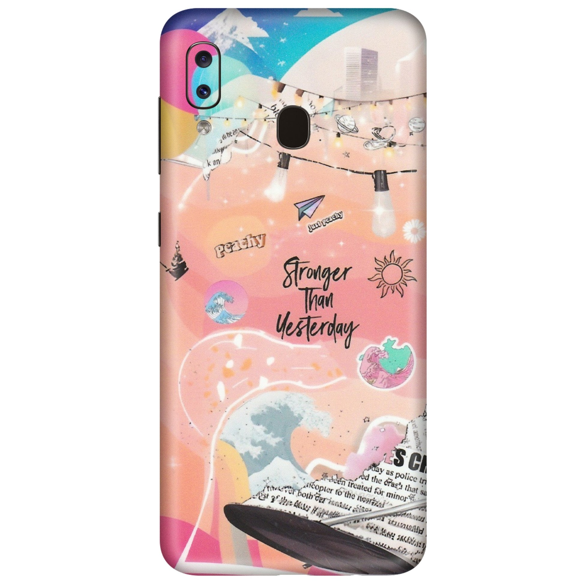 Samsung A/S Series Phone Skins (All Models) - Stronger Then Yesterday - Matte Finish (M-128) Samsung Galaxy A20