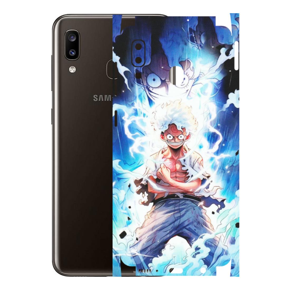 Samsung A/S Series Phone Skins (All Models) - Blue Thunder Luffy Anime - Matte Finish (M-132) Samsung Galaxy A20