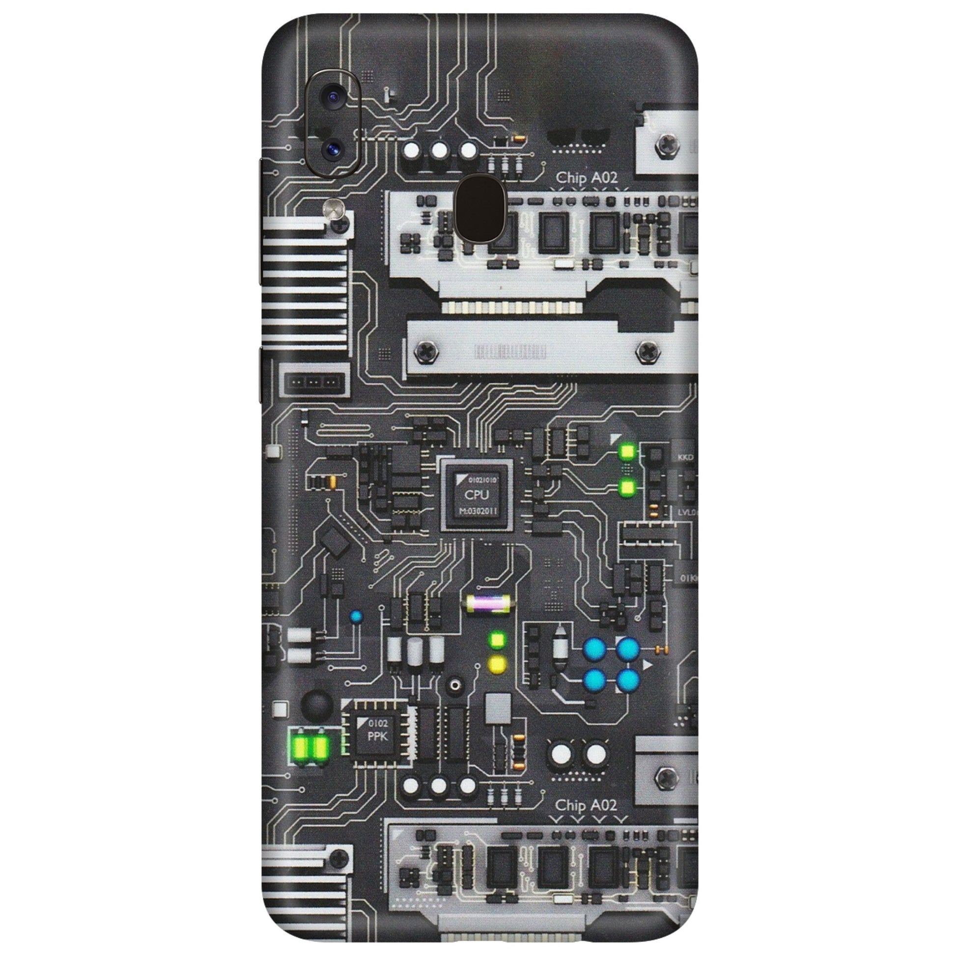 Samsung A/S Series Phone Skins (All Models) - Motherboard Internals - Matte Finish (M-135) Samsung Galaxy A20