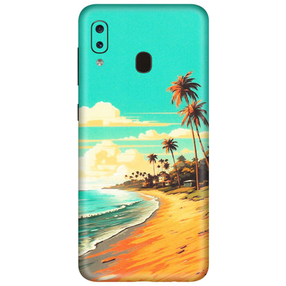 Samsung A/S Series Phone Skins (All Models) - Miami Beach - Matte Finish (M-136) Samsung Galaxy A20