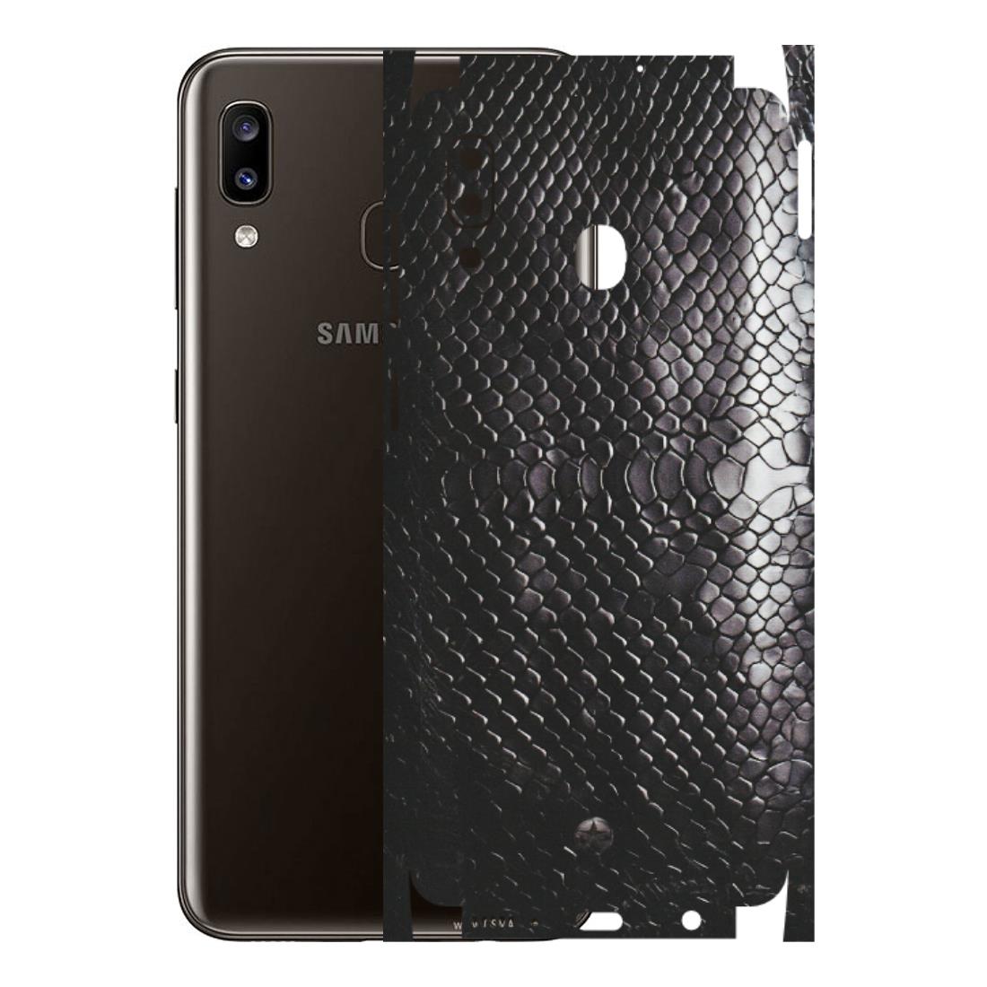 Samsung A/S Series Phone Skins (All Models) - Black Snack Leather - Matte Finish (M-147) Samsung Galaxy A20