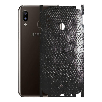 Samsung A/S Series Phone Skins (All Models) - Black Snack Leather - Matte Finish (M-147) Samsung Galaxy A20