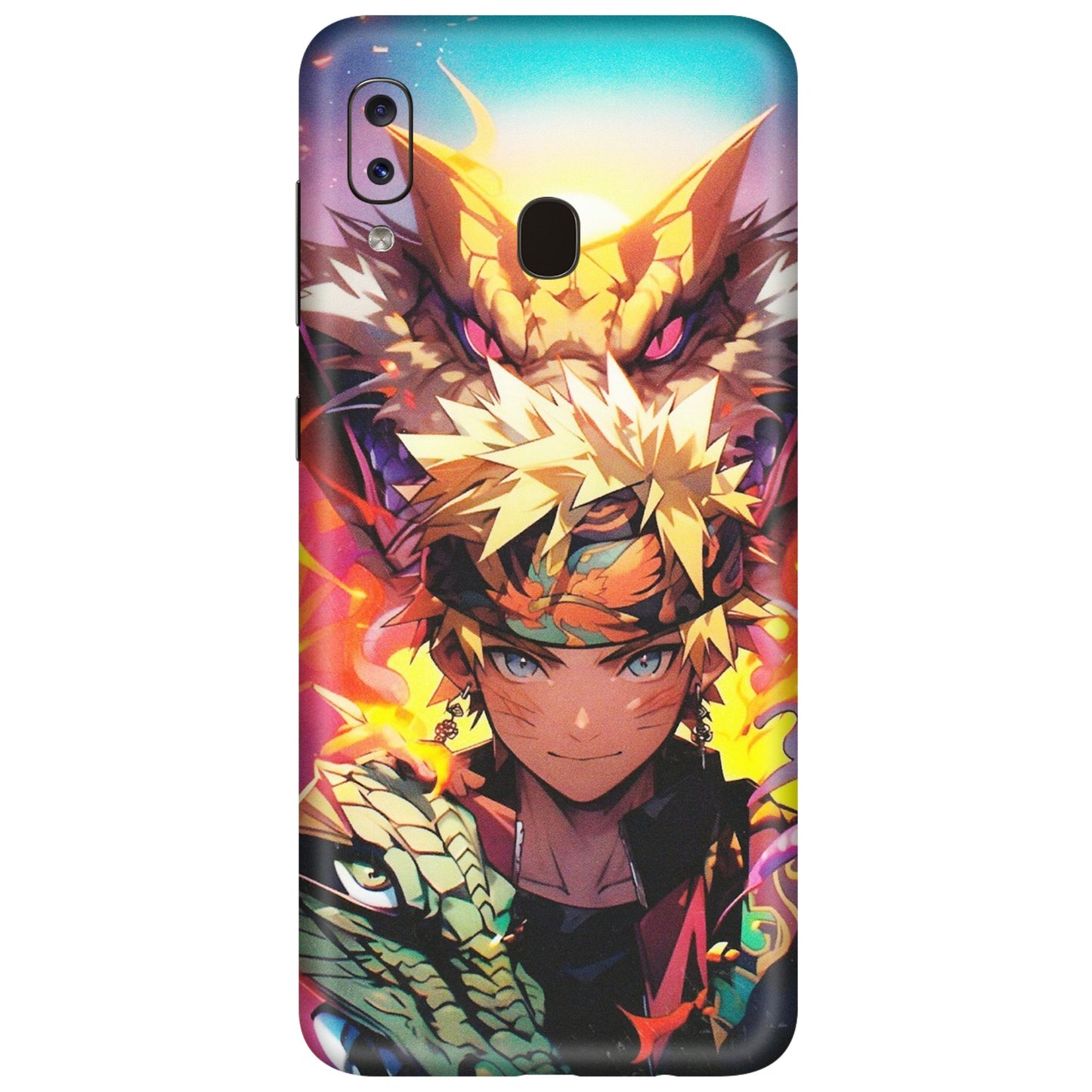 Samsung A/S Series Phone Skins (All Models) - Angry Naruto Anime - Matte Finish (M-148) Samsung Galaxy A20