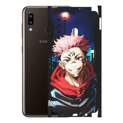 Samsung A/S Series Phone Skins (All Models) - Yuji Itadori Funny Face Anime - Matte Finish (M-152) Samsung Galaxy A20
