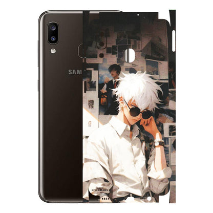Samsung A/S Series Phone Skins (All Models) - Gojo Satoru Jujustu Kaisen Anime - Matte Finish (M-156) Samsung Galaxy A20