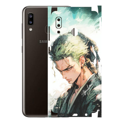 Samsung A/S Series Phone Skins (All Models) - Pirate Hunter One Piece Anime - Matte Finish (M-157) Samsung Galaxy A20