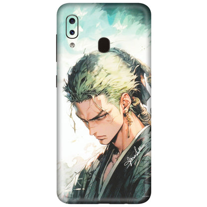 Samsung A/S Series Phone Skins (All Models) - Pirate Hunter One Piece Anime - Matte Finish (M-157) Samsung Galaxy A20