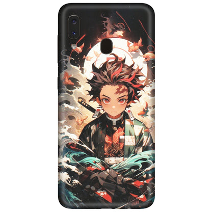 Samsung A/S Series Phone Skins (All Models) - Tanjiro Demon Slayer Anime - Matte Finish (M-158) Samsung Galaxy A20