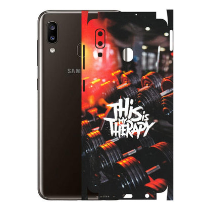Samsung A/S Series Phone Skins (All Models) - GYM Lover Therapy - Matte Finish (M-160) Samsung Galaxy A20