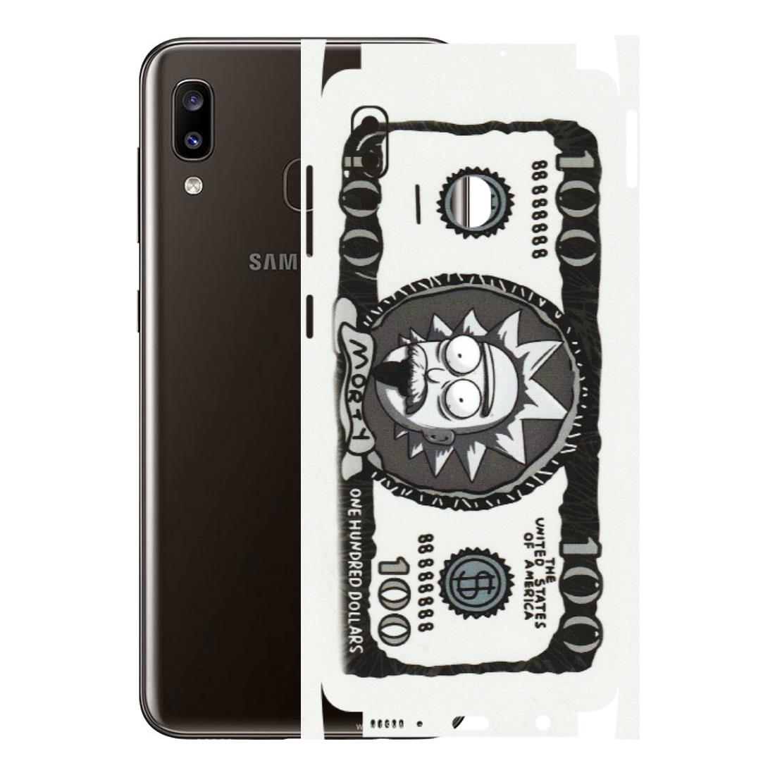 Samsung A/S Series Phone Skins (All Models) - Rick And Morty Hundred Dollar Anime - Matte Finish (M-161) Samsung Galaxy A20