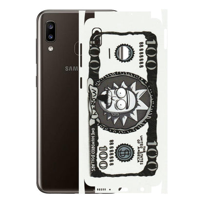 Samsung A/S Series Phone Skins (All Models) - Rick And Morty Hundred Dollar Anime - Matte Finish (M-161) Samsung Galaxy A20
