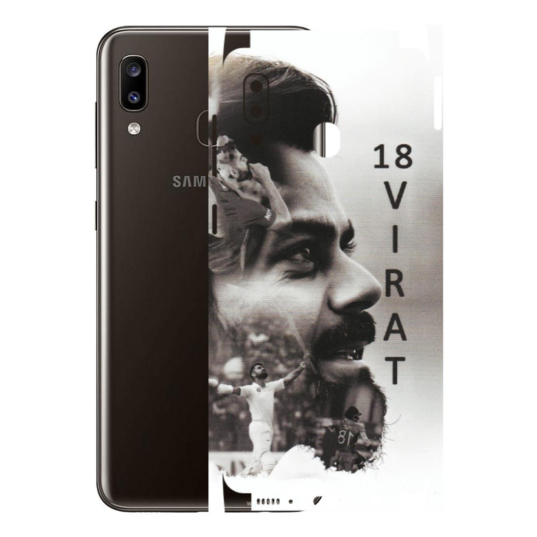 Samsung A/S Series Phone Skins (All Models) - Virat Kohli Cricketer - Matte Finish (M-163) Samsung Galaxy A20