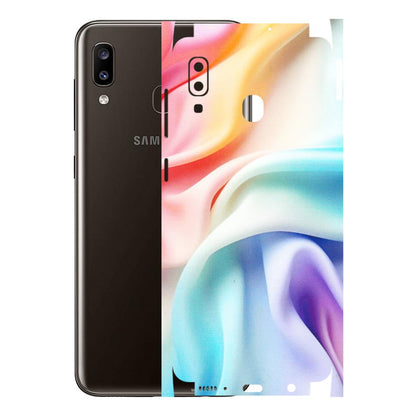 Samsung A/S Series Phone Skins (All Models) - Colourful Silk Cloth - Matte Finish (M-165) Samsung Galaxy A20