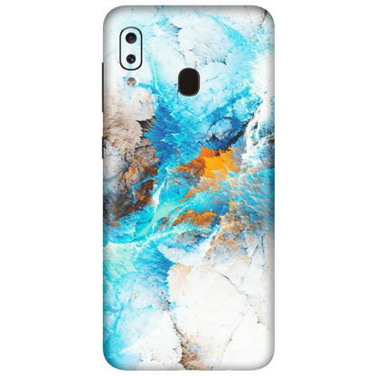 Samsung A/S Series Phone Skins (All Models) - Blue Waves Abstract - Matte Finish (M-19) Samsung Galaxy A20