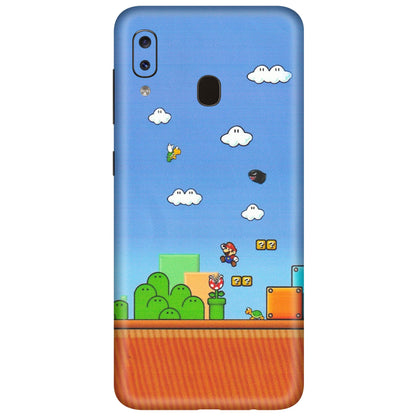 Samsung A/S Series Phone Skins (All Models) - Mario Game Scene - Matte Finish (M-24) Samsung Galaxy A20