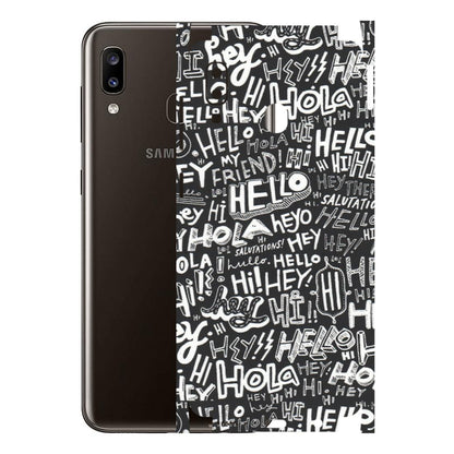 Samsung A/S Series Phone Skins (All Models) - Hi Hello Doodles - Matte Finish (M-25) Samsung Galaxy A20