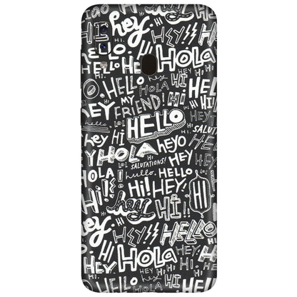 Samsung A/S Series Phone Skins (All Models) - Hi Hello Doodles - Matte Finish (M-25) Samsung Galaxy A20